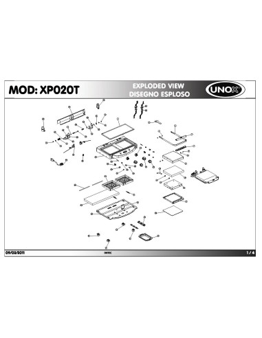 Pièces détachées UNOX XP020T Annee 2011 - UNOX XP020T - Annee 2011 - Unox