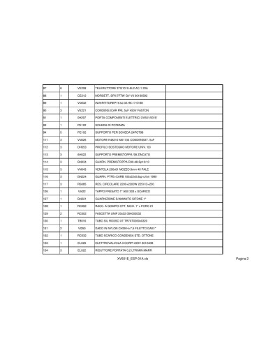 Pièces détachées UNOX XV501E Annee 2000 - UNOX XV501E - Annee 2000 - Unox