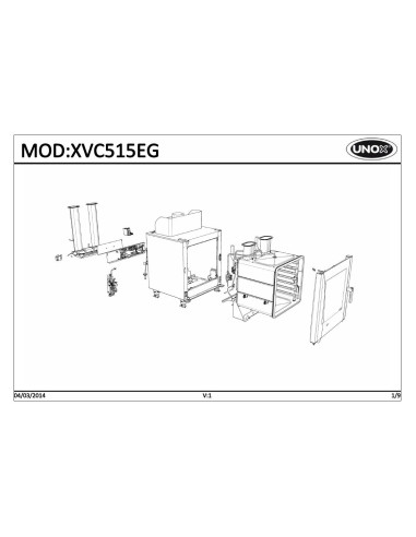 Pièces détachées UNOX XVC515EG Annee 03-2014 - UNOX XVC515EG - Annee 03-2014 - Unox