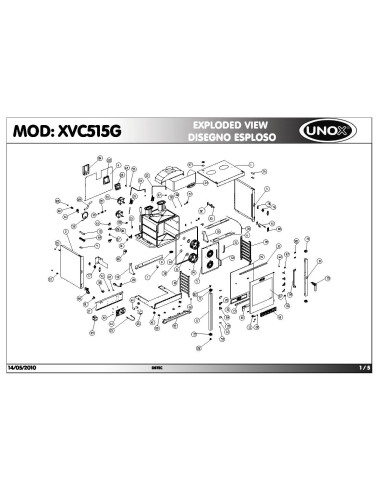 Pièces détachées UNOX XVC515G Annee 2010 - UNOX XVC515G - Annee 2010 - Unox