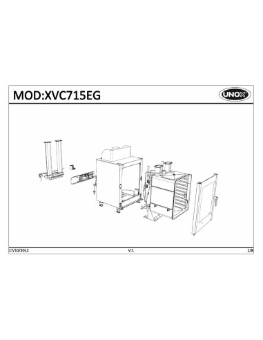 Pièces détachées UNOX XVC715EG Annee 2012 - UNOX XVC715EG - Annee 2012 - Unox