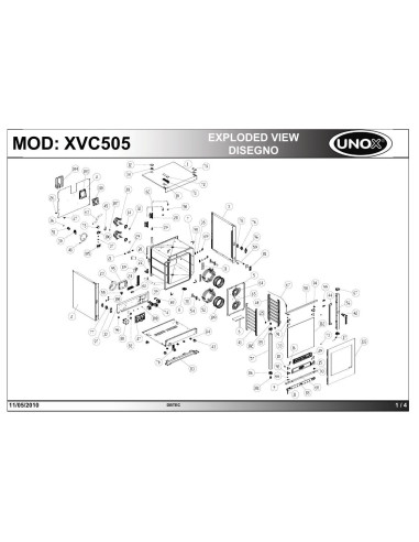 Pièces détachées UNOX XVC505 Annee 05-2010 - UNOX XVC505 - Annee 05-2010 - Unox