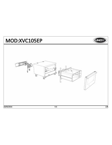 Pièces détachées UNOX XVC105EP Annee 2014 - UNOX XVC105EP - Annee 2014 - Unox