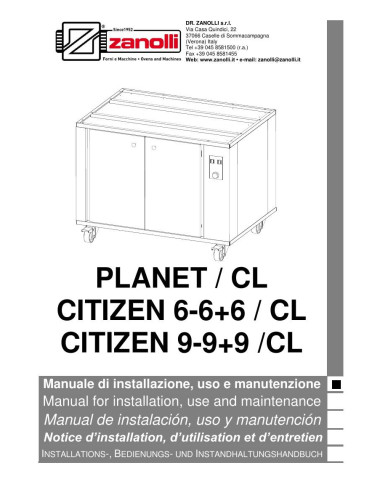 Pièces détachées ZANOLLI CITIZEN 6 CL Annee 0 