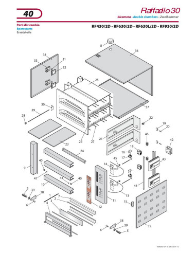 Pièces détachées ZANOLLI RF430-2D Annee 01-2012 