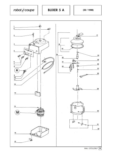 Pièces détachées pour Blixer Blixer 5 "A" - Robot Coupe 