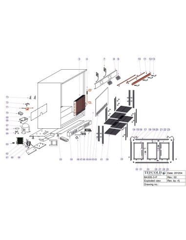 Arrière de bar - référence BA30S-3 - Tefcold 