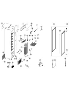 Pièces détachées Réfrigérateur à boissons - référence BC145 W/FAN - Tefcold