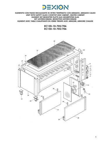 Pièces détachées DEXION EC120-10-705 Annee 0 