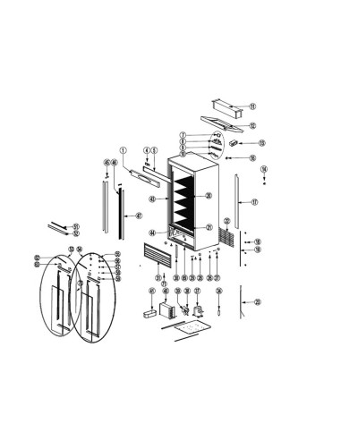 Réfrigérateur vitré - référence FS1002S - Tefcold 