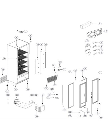 Refroidisseur de présentation - référence FS890H - Tefcold 