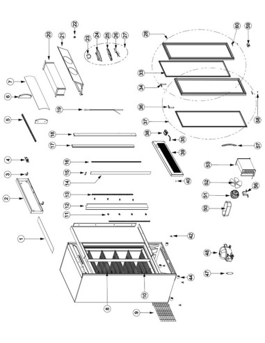 Refroidisseur de présentation - référence FSC1000H - Tefcold 