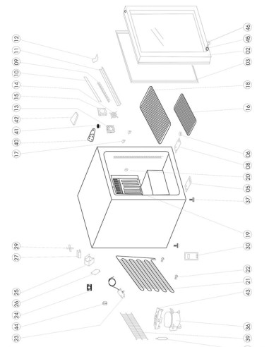 Réfrigérateur table top - référence BC30 - Tefcold 