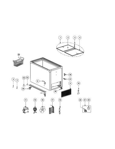 Congélateur de crème glacée - référence NIC400SC - Tefcold 