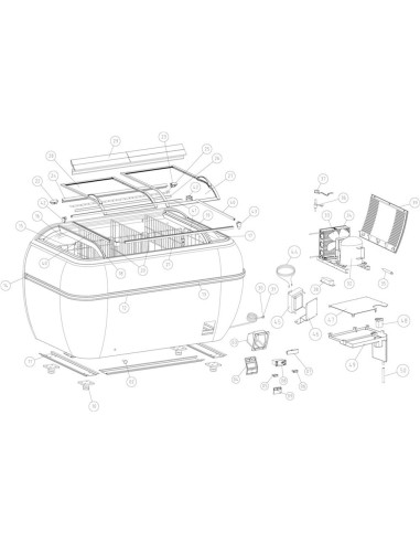 Réfrigérateur / congélateur de supermarché - référence TWIN HEAD-CF - Tefcold 