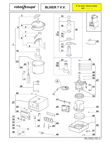 Pièces détachées pour Blixer Blixer 7 V.V. - Robot Coupe 