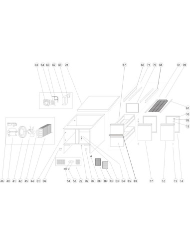 Comptoir pour saladette GN1/1 - référence SA912 - Tefcold 