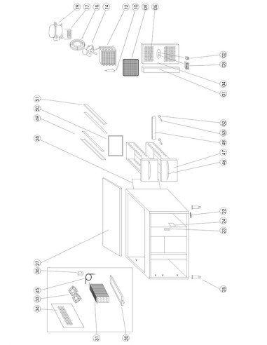 Sous-comptoir GN1/1 - référence UC5240 - Tefcold 