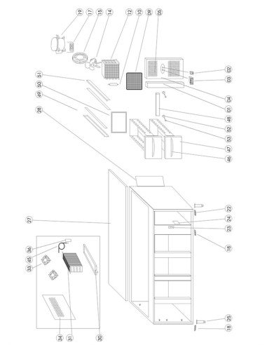 Sous-comptoir GN1/1 - référence UC5480 - Tefcold 