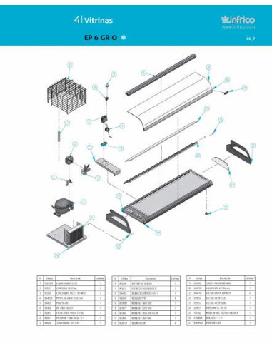 Pièces détachées INFRICO EP-6-GR-O Annee 2007 