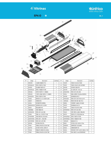 Pièces détachées INFRICO EP-6-O Annee 2010 
