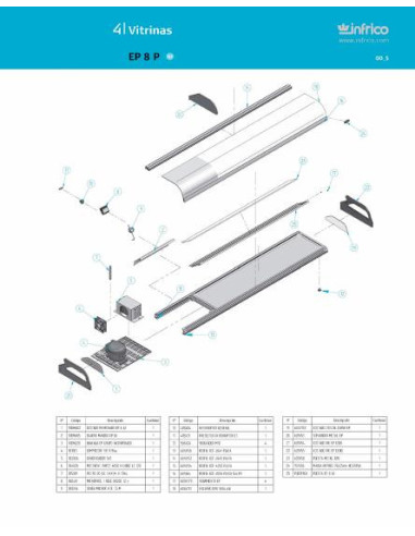 Pièces détachées INFRICO EP-8-P Annee 2007 