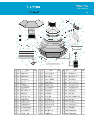 Pièces détachées INFRICO SF-AA-90 Annee 2011 