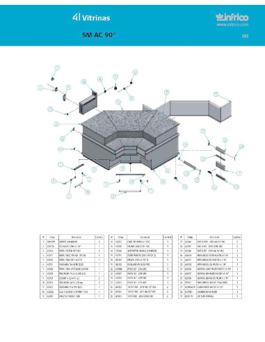 Pièces détachées INFRICO SM-AC-90 Annee 2007 