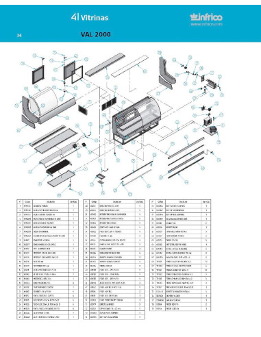 Pièces détachées INFRICO VAL-2000 Annee 2007 