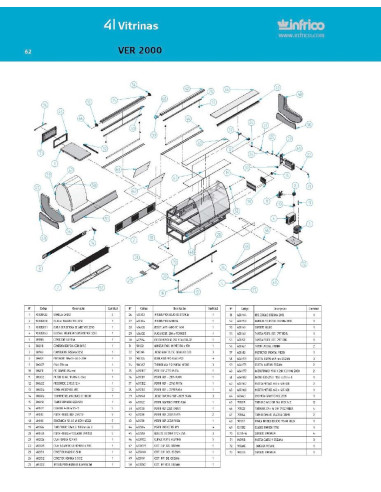 Pièces détachées INFRICO VER-2000 Annee 2007 