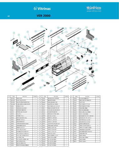 Pièces détachées INFRICO VER-2000 Annee 2011 