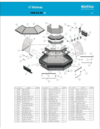 Pièces détachées INFRICO VNN-AA-90 Annee 2008 