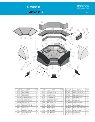 Pièces détachées INFRICO VNN-AC-90 Annee 2008 