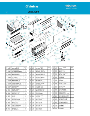 Pièces détachées INFRICO VRM-2000 Annee 2011 