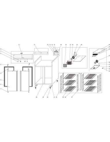 Réfrigérateur vertical - référence RK1010 - Tefcold 