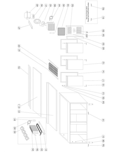 Congélateur de comptoir GN1/1 - référence CF7310 - Tefcold 