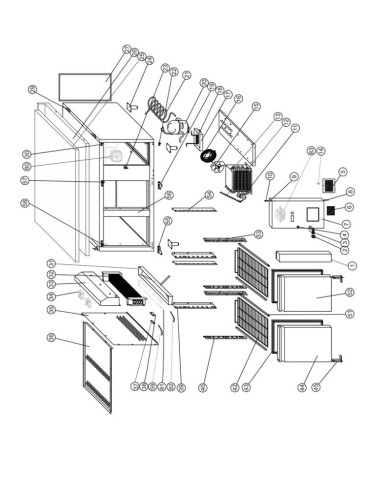 Congélateur de comptoir GN1/1 - référence CF7410 - Tefcold 