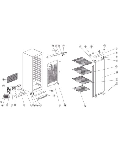 Refroidisseur de stockage GN2/1 - référence UR600S - Tefcold 