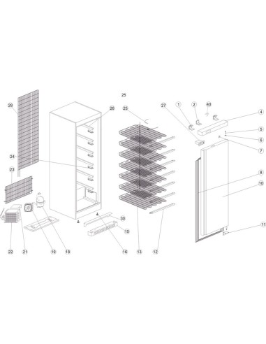 Congélateurs de stockage - référence UF550 - Tefcold 