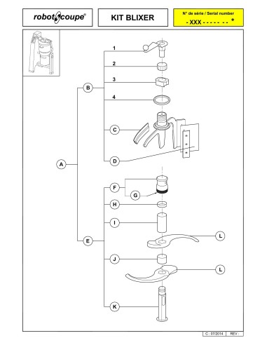 Pièces détachées pour Blixer KIT BLIXER - Robot Coupe 