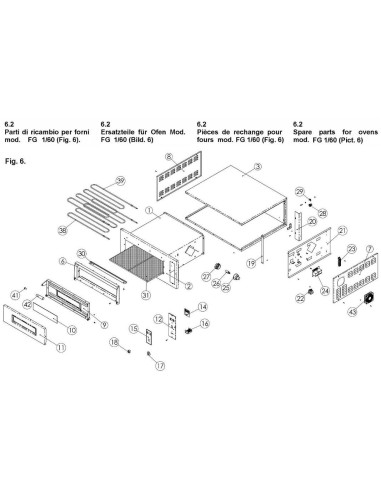 Pièces détachées PIZZA GROUP FG2-6090R Annee 2003 - PIZZA GROUP FG2-6090R - Annee 2003 - Pizza Group