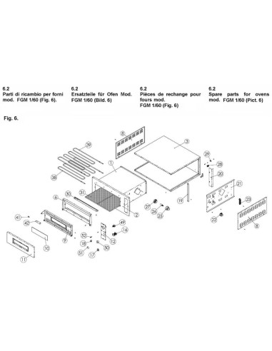 Pièces détachées PIZZA GROUP FGM2-6090R Annee 2003 - PIZZA GROUP FGM2-6090R - Annee 2003 - Pizza Group