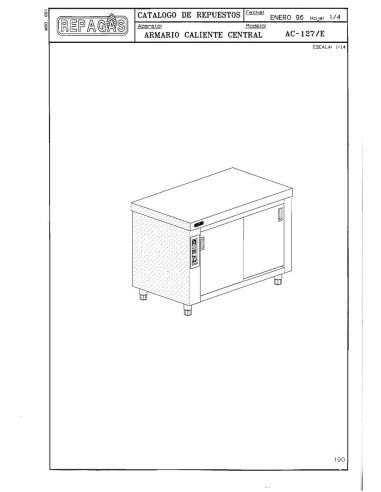 Pièces détachées REPAGAS AC127E Annee 1996 