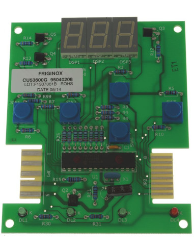 Platine Afficheur Poussoirs Cu53600G pour Cellule De Refroidissement Friginox 