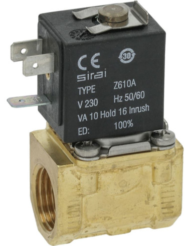 Electrovanne L140 B5 Ø 1/2"Ff 230V pour Lave-Vaisselle Cimsa-Fabar 