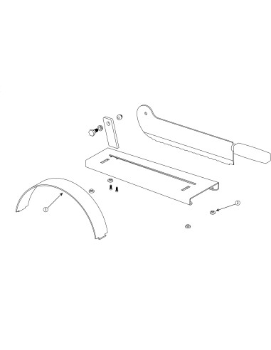 Pièces détachées pour Coupe-pain socle inox - lame droite 35 cm 