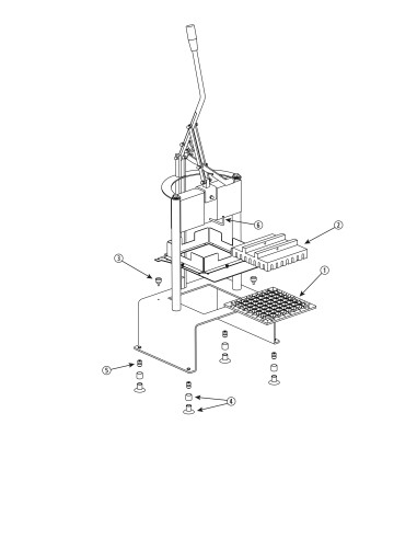 Pièces détachées pour Coupe-salade inox -spécial collectivités - 23 x 23 mm 