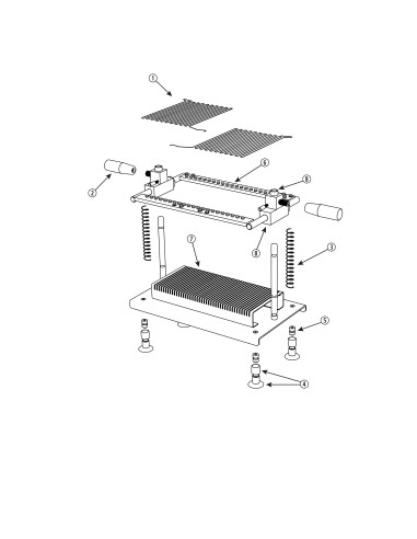 Pièces détachées pour Coupe-terrine inox - 10 mm 