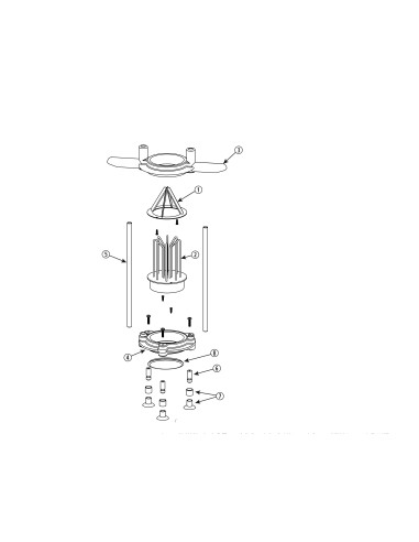 Pièces détachées pour Coupe-tomates et agrumes sections version basse - 4 sections 