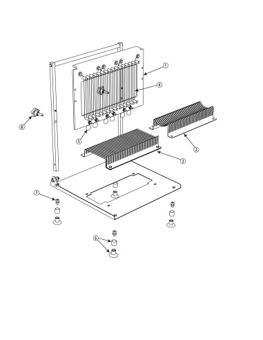 Pièces détachées pour Maxi-guitare inox pour produits plats - tranches 7 mm 